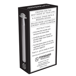 Standard Razors - Aluminum Series - Double Edge Safety Razor (Raw Silv